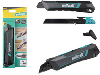 WOLFCRAFT Nóż do tapet metalowy nożyk tapeciak ostrza wymienne 18mm 4290000