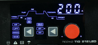 IDEAL Spawarka inwerterowa TECNO TIG 212 DC PULSE LED HF LIFT 210A 2T/4T