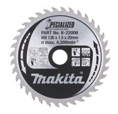 MAKITA Tarcza piła do cięcia drewna 136x20 36 Zębów Specialized B-33635