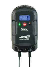 IDEAL Prostownik 12/24V 15A zimowy SMART CHARGER 15 LCD do 350Ah SMART15LCD