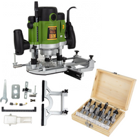PROCRAFT Frezarka górnowrzecionowa sieciowa 8/12 mm + frezy 2000W POB2400