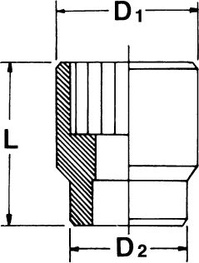 SATA nasadka 3/4" 12-kąt cal. 1-3/8" ST16511SC