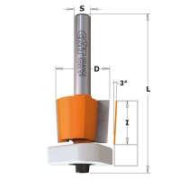 CMT Frez do obcinania laminatu z łożyskiem fi 12,7mm S=6mm Z2 RH 707.128.11