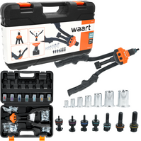 WAART Nitownica do nitonakrętek 7 głowic M3 - M12 zestaw 110 el. W76P733