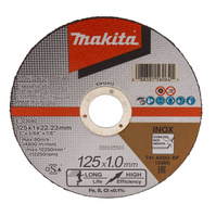 MAKITA Tarcza do cięcia metalu Inox cienka 125x1,0x22,23mm E-03040