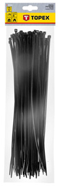 TOPEX Opaski zaciskowe 4.8 x 370 mm 75 szt. Czarne 44E982
