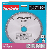 MAKITA Tarcza Piła widiowa do cięcia Aluminium MDF PVC 185x30 60Z D-81321