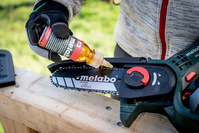 METABO Pilarka piła łańcuchowa akumulatorowa 15cm 18V MS18 LTX 600856850