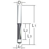 MAKITA Frez prosto-czołowy trzpień 6 mm D-09335