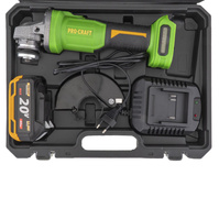 PROCRAFT Szlifierka kątowa kątówka diax 20V 4,0Ah 125mm reg. obrotów PWA220