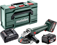 METABO Szlifierka kątowa 125 mm 18V W 18 L 9-125 Quick 2x5,2Ah 602249650