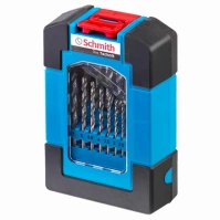 SCHMITH Komplet zestaw wierteł do metalu HSS 1-10mm 19 szt SQWM-01