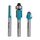 MAKITA Zestaw frezów trzpień 6mm 3szt Prosty Do profili Z łożyskiem D-30209
