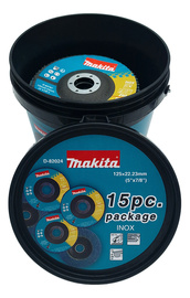 MAKITA Ściernica listkowa 125x22,2mm Z40x4 Z60x4 Z80x7 INOX 15 szt. D-82024