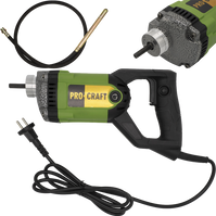 PROCRAFT Wibrator do betonu buława wibracyjna 1200W Wąż 1,5m CV1200