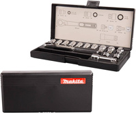 MAKITA Zestaw nasadek przelotowych grzechotka 1/4" 3/8" 14 sztuk B-65595