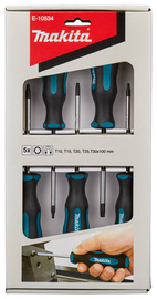 MAKITA Zestaw wkrętaków TORX 5 el. CRV 10-30 E-10534