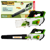 PROCRAFT Dmuchawa do liści śniegu akumulatorowa 20V 144 km/h KORPUS PB20