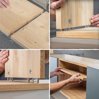 WOLFCRAFT Zestaw mimośrodowych złączy meblowych typu IKEA 53 el. 4665000