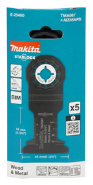 MAKITA Brzeszczot do drewna płyt epoxy 45x45 Starlock 5szt TMA088 E-25476