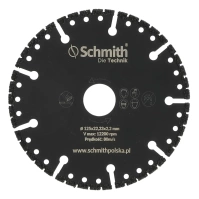 SCHMITH Tarcza diamentowa 125 x 22,23 mm do cięcia uniwersalna STU-01
