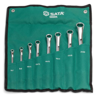SATA Zestaw kluczy oczkowych giętych dwustronnie saszetka 8szt ST08004SJ