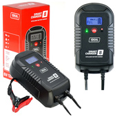IDEAL Prostownik inteligentny samochodowy do akumulatora 6V 12V SMART 8 LCD