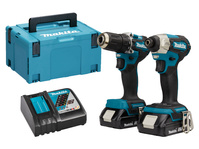 MAKITA Zestaw 18V wkrętarka + zakrętarka DDF487 + DTD157 2x2,0Ah DLX2423AJ