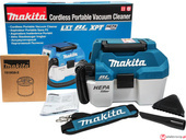 MAKITA Odkurzacz 18V + filtr na mokro DVC750LZX1