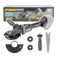 PROCRAFT Szlifierka kątowa akum. 20V płaska głowica BLDC BODY AG125CBB