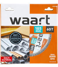 WAART Piła tarcza widiowa do pilarki 185x30 mm 60Z drewno alu metal W23U206