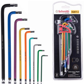 SCHMITH Zestaw kluczy TORX długich z dzurką otworem T10-T50 9 sztuk SQKT-2