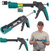WOLFCRAFT Pistolet wyciskacz do silikonu kleju gęstych mas MG200 4352000