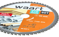 WAART Piła tarcza widiowa do pilarki 216x30 mm 60Z drewno alu metal W23U286