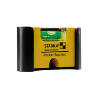 STABILA Kieszonkowa poziomica dla elektryka z klipsem SA18115 6,7 cm