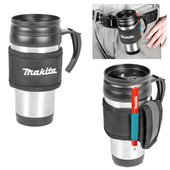 MAKITA Kubek termiczny termos stalowy 0,4L z uchwytem do pasa E-15578