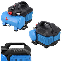 AIRPRESS Kompresor bezolejowy mały cichy 8 bar LMO 6-126 2 tłoki 1KM 36578