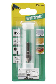 WOLFCRAFT Frez wiertło pogłebiacz HSS do drewna blachy 16mm WF2581000