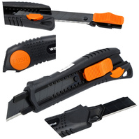 WAART Nóż tapeciak z wysuwanym ostrzem łamanym 18 mm SK4 W70P138