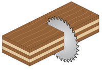 CMT Piła tarcza tnąca do drewna sklejki 85x15 mm 24Z Contractor K02403