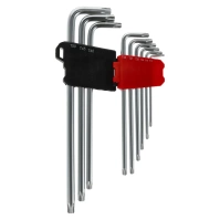 SCHMITH Klucze imbusowe Torx 1,5-10 b. długie CRV zestaw 9 szt. SCH01I06017