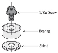 CMT Łożysko do frezów D=12,7 d= 4,76T=5 791.003.00