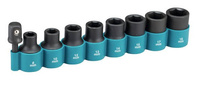MAKITA Zestaw nasadek udarowych 8-18 9 elementów uchwyt 3/8" B-54651