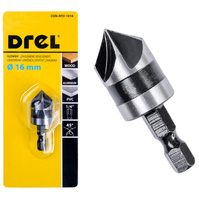 DREL Wiertło pogłębiacz fazownik do drewna metalu 16 mm uchwyt HEX 1/4 1016