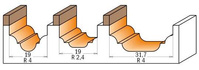 CMT Frez profilowy z łożyskiem fi 19x51,1 mm S6,35 R4,0 Z2 RH 848.190.11B