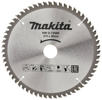 MAKITA Tarcza piła do cięcia aluminium miedzi brązu 210x30 60 Zębów D-72986