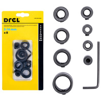 DREL Ogranicznik głębokości wiercenia wiertła 3-16 mm zestaw 8 szt. 6908