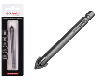 SCHMITH Wiertło do szkła glazury ceramiki 10x85 mm HEX 1/4" SCH04G10006