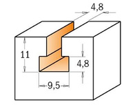 CMT Frez do otworów pod zamek fi 9,5x54 mm S=12,7 mm Z1 RH 850.501.11