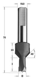 CMT Wiertło pogłębiacz do drewna fi 8mm S=10 RH 377.081.11